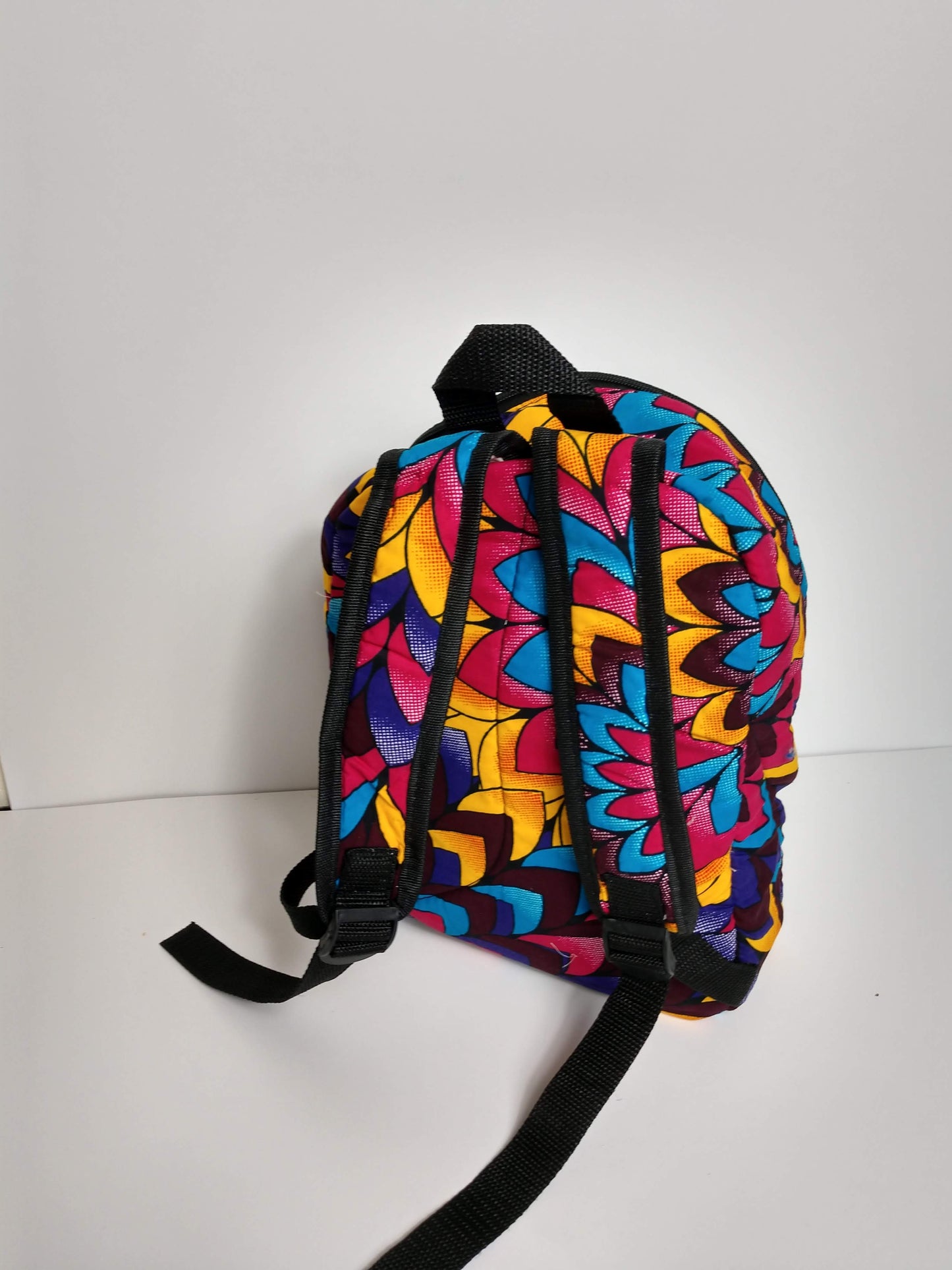 Hand sewn Wax Print West African fabric childrens Back packs