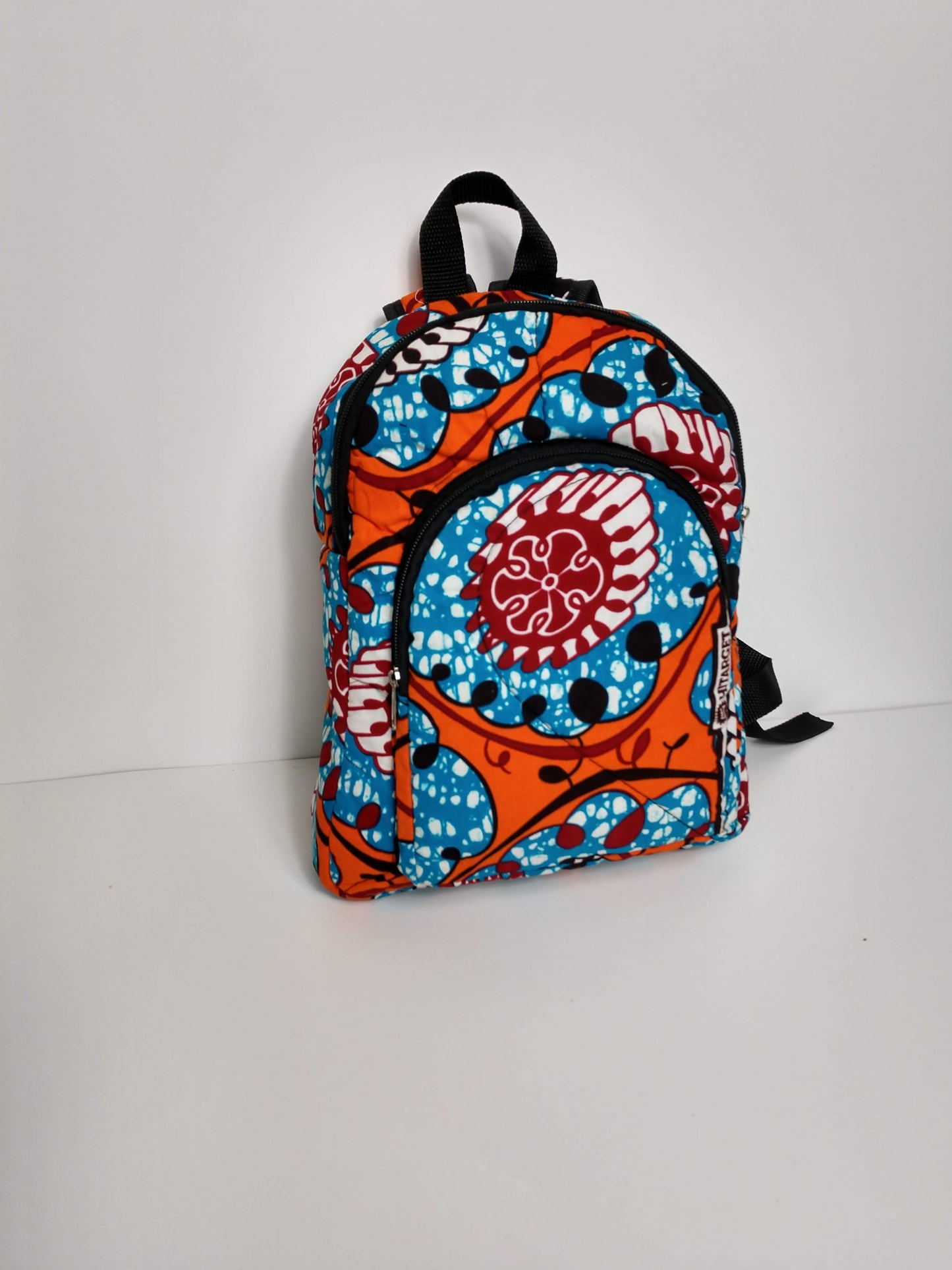 Hand sewn Wax Print West African fabric childrens Back packs