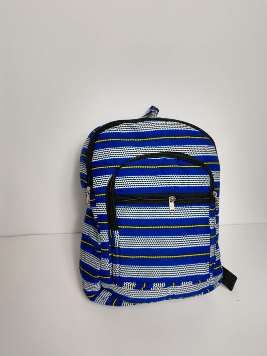Hand sewn Wax Print West African fabric childrens Back packs