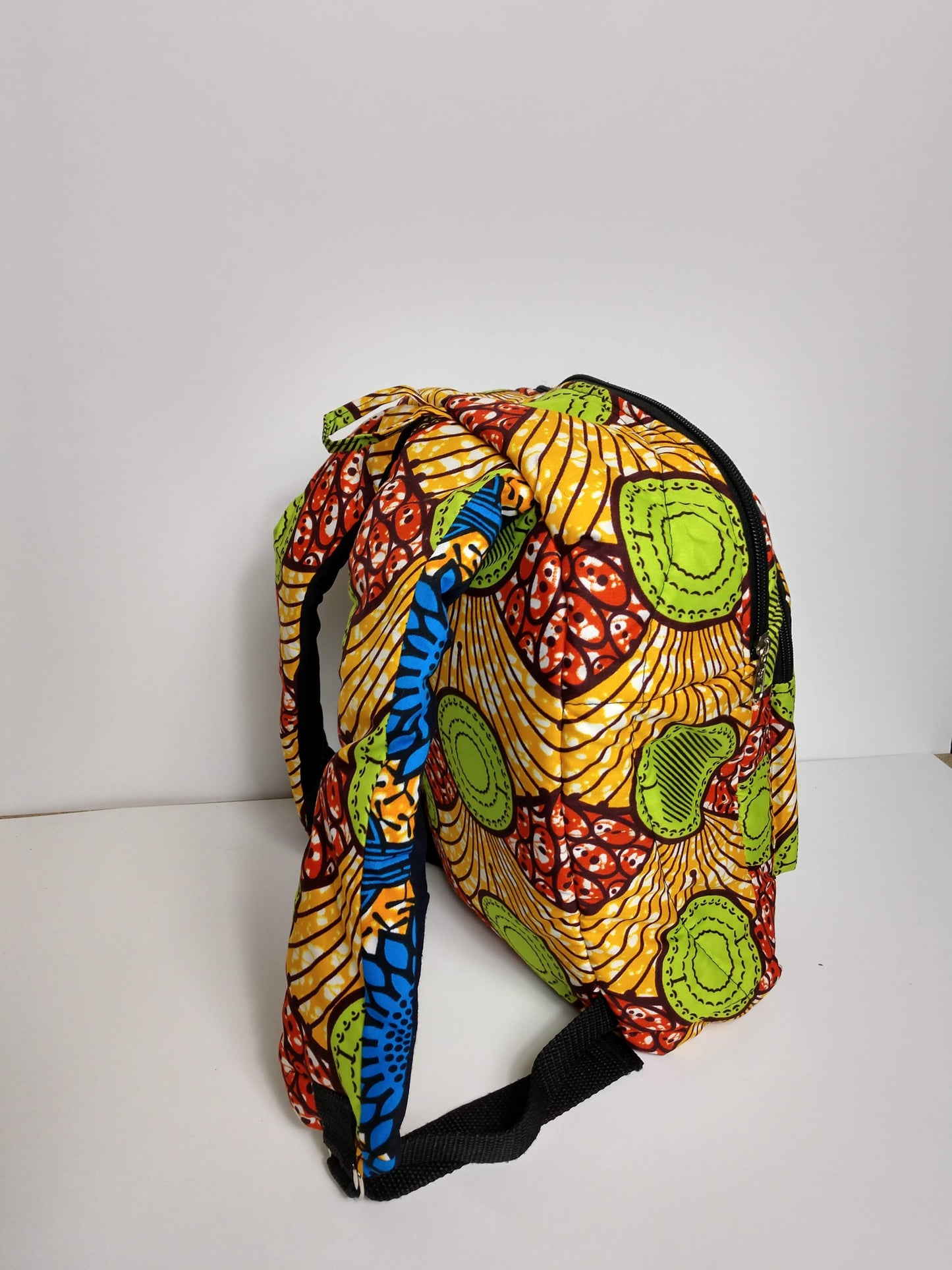 Hand sewn Wax Print West African fabric childrens Back packs