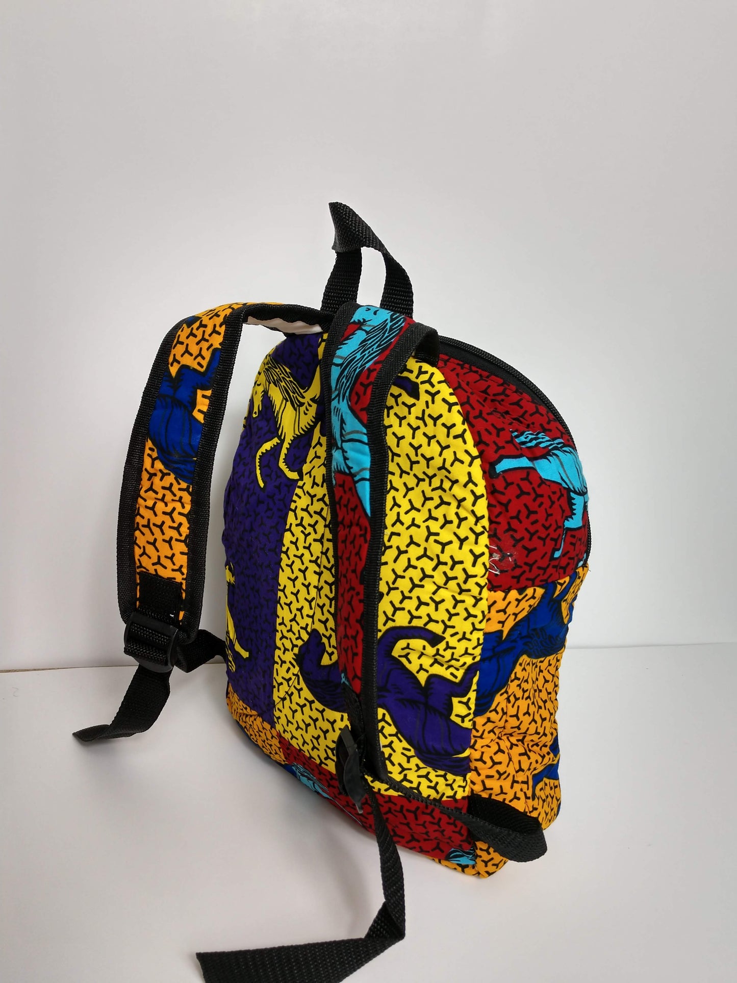 Hand sewn Wax Print West African fabric childrens Back packs