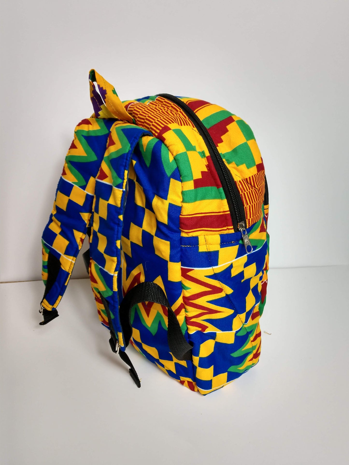 Hand sewn Wax Print West African fabric childrens Back packs