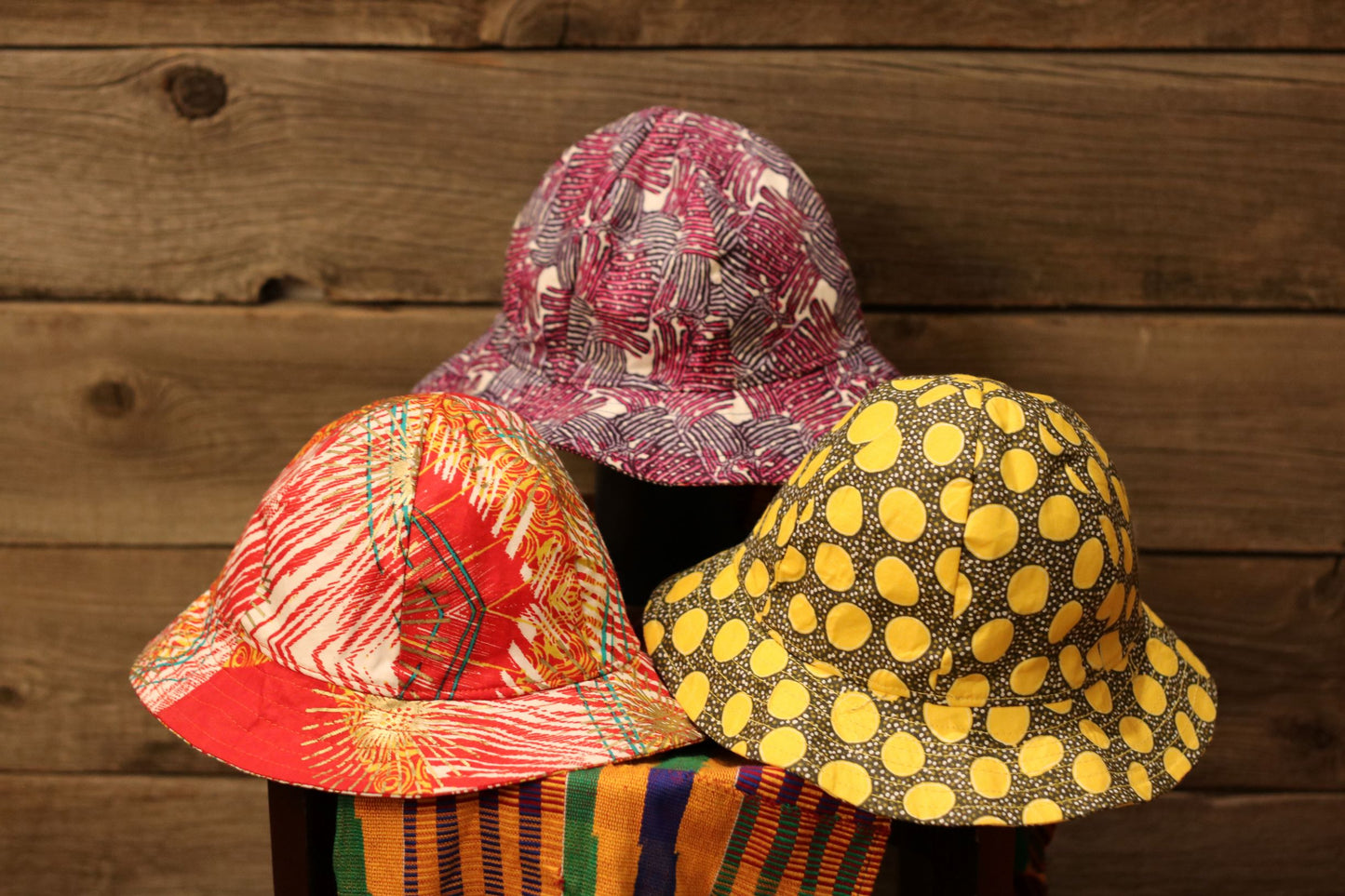 West African Wax Print Bucket Hat Youth and children