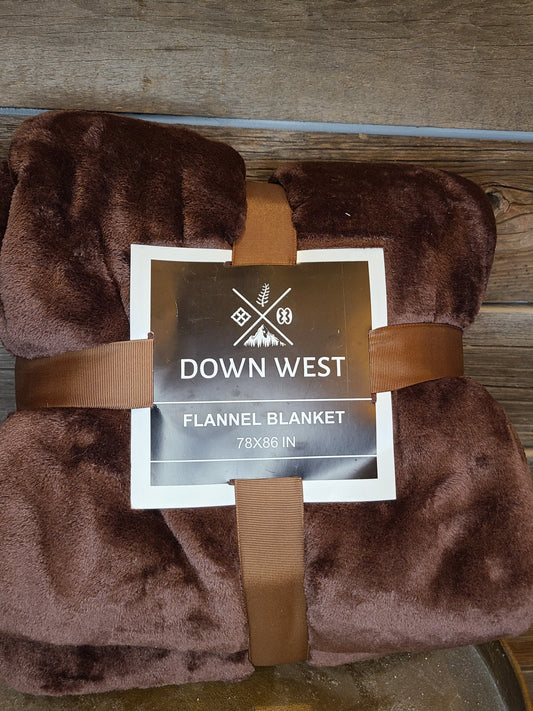 Fleece throw blanket