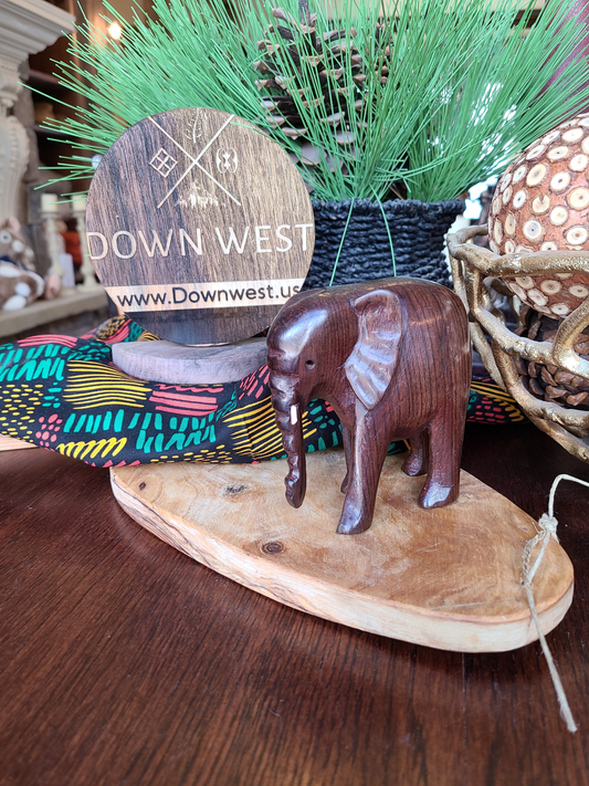 hand carved ebony elephant