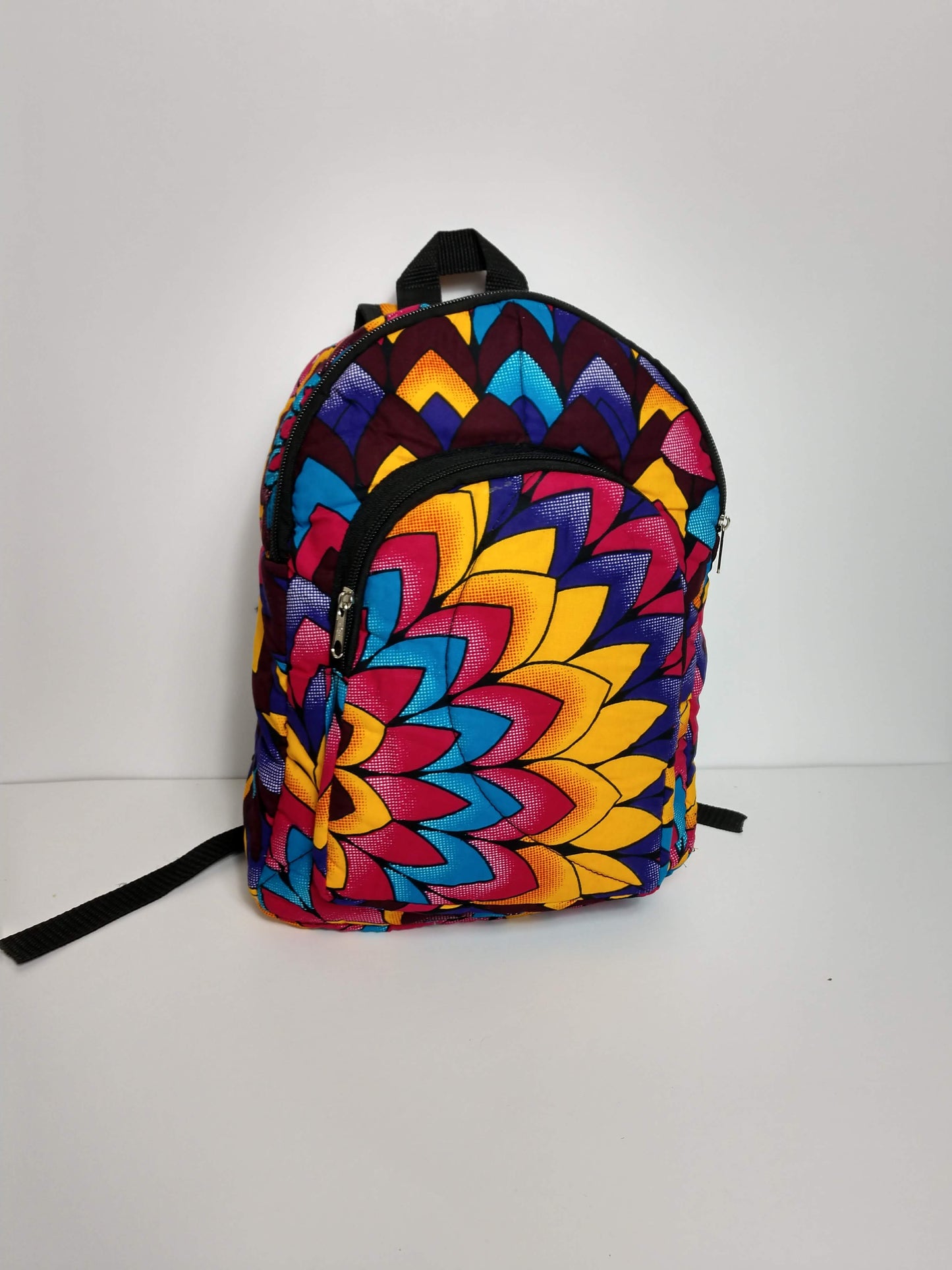 Hand sewn Wax Print West African fabric childrens Back packs