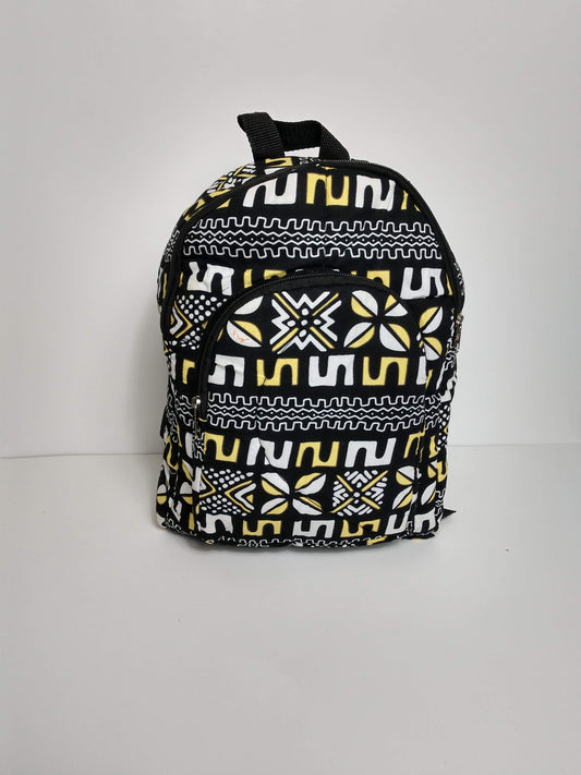 Hand sewn Wax Print West African fabric childrens Back packs