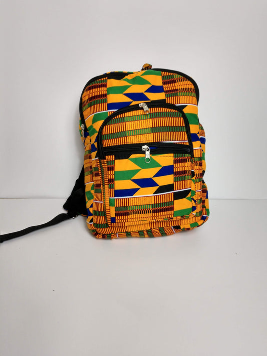 Hand sewn Wax Print West African fabric childrens Back packs