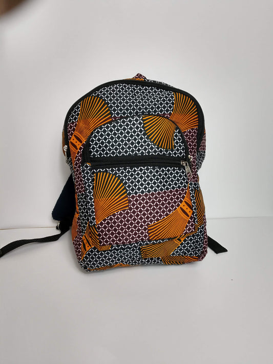 Hand sewn Wax Print West African fabric childrens Back packs
