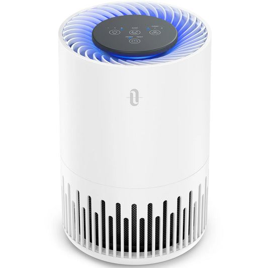 TaoTronics Air Purifier with True HEPA air filter, Desktop Air Cleaner Perfect for Home, Bedroom, Smoke, Odor, and Dust